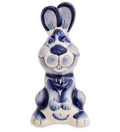 Фигурка "Заяц" бол. (Гжельский фарфор) ГЛ-849 113-7010996 No Brand