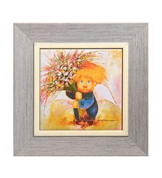 Панно керамическое Подарю тебе счастье 10х10 ANG-753 113-503781 Artangels