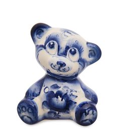 Фигурка "Медведь" мал. (Гжельский фарфор) ГЛ-866 113-7011069 No Brand