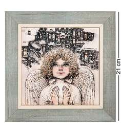 Панно керамическое Предвестник чуда 15х15 ANG-1360 113-505061 Artangels