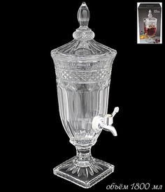 Кувшин с краником 1,8л Ожерелье в подарочной упаковке Стекло 588-290 118-588-290 Lenardi