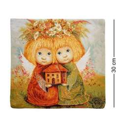 Наволочка гобеленовая Ангелы хранители дома 30*30 ANG-394 113-502097 Artangels