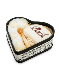 Набор для бани с массажером и расческой Сердце BT-19 113-65223 Art East