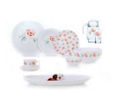 Набор столовый DIWALI PETALO GREY 46 предметов Luminarc