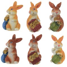 Фигурка декоративная "Кролик", 5*4*7,5 см, 6 видов KSM-779381 Remeco Collection