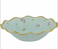 Салатник 24см БАБОЧКИ ментол в под.уп. Фарфор 144-428 118-144-428 Lenardi