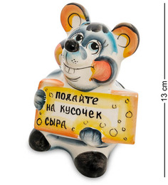 Копилка Мышь цв. (Гжельский фарфор) ГЛ-636 113-707271 Art East