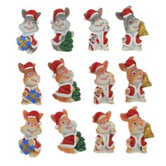 Фигурка декоративная "Кролик", 3*2,5*4 см, 6 видов KSM-779382 Remeco Collection