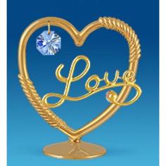 Фигурка декоративная crystal temptations, Сердечко with Love, 7*4*8 см