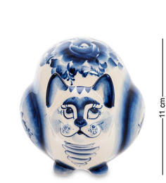 Копилка Кошечка (Гжельский фарфор) ГЛ-517 113-706618 Art East