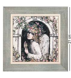 Панно керамическое Ангел мой будь со мной 15х15 ANG-1365 113-505066 Artangels