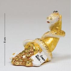Фигурка декоративная Art East, Змея-Изобилие, 8 см, золото