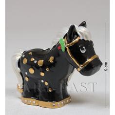 Фигурка декоративная Art East, Лошадь, 9 см, черный