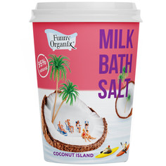 Соль для ванн Funny Organix молочная cococnut island 500 г