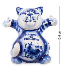 Фигурка Кот Добряк бол. (Гжельский фарфор) ГЛ-339 113-703963 Art East