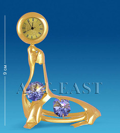 Фигурка с часами Тюлень с цв.кр. (Юнион) AR-1107/ 1 113-601750 Crystal Temptations