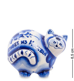 Фигурка Кот-Колобок (Гжельский фарфор) ГЛ-365 113-703989 Art East