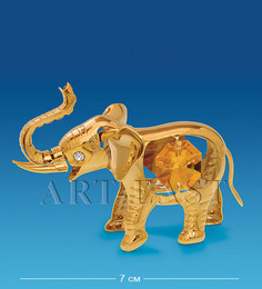 Фигурка Слоник мал. с цв.кр. (Юнион) AR-3691/ 2 113-60161 Crystal Temptations