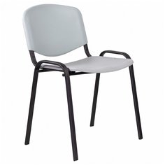Стул STAFF "Iso Plast CF-009", черный каркас, пластик серый, 532570 No Brand