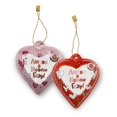 Шоколадная фигурка Золотое Правило Сердце Любви в Новом Году 40 г в ассортименте