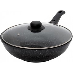 Сковорода ВОК (WOK) Starwind Chef Induction SW-CHI4028W, 28см, черный, (с крышкой)