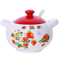 Сахарница с крышкой +ложка 375мл Loraine 30318 KSMB-30318