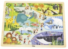 VIGA Пазл Зоопарк 48 элементов (дерево) 44587 с 3 лет