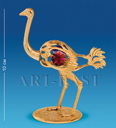 Фигурка Страус с цв.кр. (Юнион) AR-4306/ 1 113-60453 Crystal Temptations