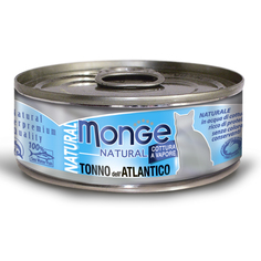 Влажный корм для кошек Monge Cat Natural с атлантическим тунцом 80 г