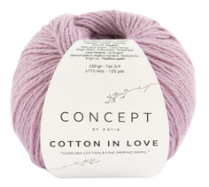 Пряжа Katia COTTON IN LOVE (53), ковыль, 5 шт. по 50 г