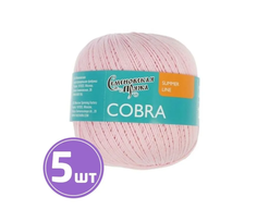 Пряжа Семеновская Cobra (30033), бледная роза 5 шт. по 100 г