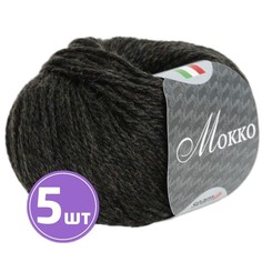 Пряжа SEAM MOKKO (14), черный меланж, 5 шт. по 50 г