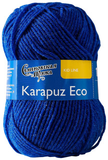 Пряжа Семеновская Karapuz Eco (180), василек 5 шт. по 50 г