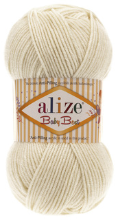Пряжа ALIZE Baby best (62), белый, 5 шт. по 100 г