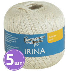 Пряжа Семеновская Irina (634), суровый+В 5 шт. по 100 г