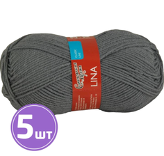 Пряжа Семеновская Lina (56), стальной, 5 шт. по 100 г