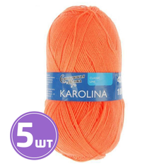 Пряжа Семеновская Karolina (142), апельсин, 5 шт. по 100 г