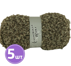 Пряжа Семеновская Curly (5245), шампанское-кофе 5 шт. по 100 г