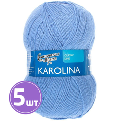 Пряжа Семеновская Karolina (11331), гиацинт, 5 шт. по 100 г