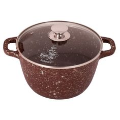 Кастрюля алюминий, антиприг, 3.5 л, с крыш, Kukmara, Elite stone, к31ес