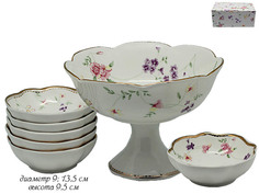 Набор для варенья креманка и 6 розеток ФЛОРЕНС в подарочной упаковке 118-105-152 Lenardi