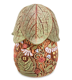 Кашпо керамическое Лесной домик - листья ZLC-179/02 113-1010748 Керамика Золотое