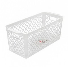 Корзина для хранения Lattice 30 х 21 х 13,5 см белая No Brand