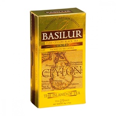 Чай Basilur Остров - Золотой черный 25 пакетиков