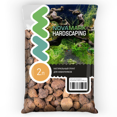 Грунт для аквариума NOVAMARK HARDSCAPING Лавовая крошка 12-18 мм, 2л