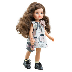 Платье с цветком, сумочка-зайчик и носочки для кукол Paola Reina 32 см 54457
