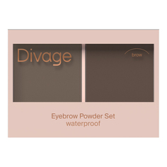 Тени Divage Waterproof brow пудровое напыление тон 01 светло-коричневые 4 г