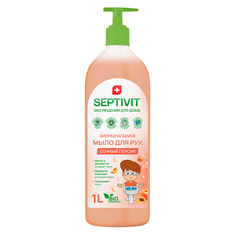 Жидкое мыло для рук Septivit Premium Сочный персик 1 л