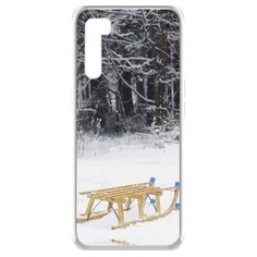 Чехол-накладка Krutoff Clear Case Санки для Oppo A91