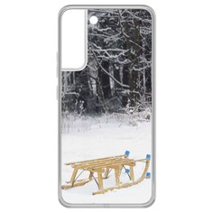 Чехол-накладка Krutoff Clear Case Санки для Samsung Galaxy S22+